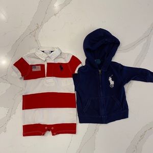 2 Piece Ralph Lauren Toddler Boy Bundle 12months